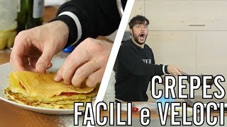 Come fare le crepes con la bottiglia  CUCINA PER PIGRI  Guglielmo Scilla  Cucina da Uomini [upl. by Calista]