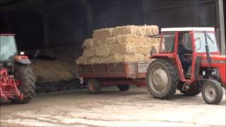 stacking bales on the silage clamp [upl. by Calvinna]