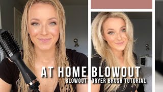 At home blowout tutorial with a blowout dryer brush  FoxyBae [upl. by Yeldar]