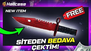 SITEDEN BEDAVA CS2 SKIN CEKTIM Hellcase Promo Code giveaway [upl. by Kidd]