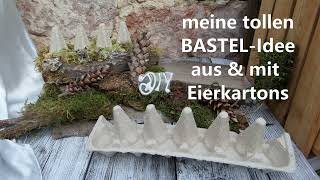 DIY süße Woll Küken aus dem Ei BASTELN mit VORLAGEN in UPCYCLING [upl. by Koran]