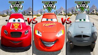 Lightning McQueen vs Finn McMissile vs Vitaly Petrov GTA 5  which is best [upl. by Engedus409]