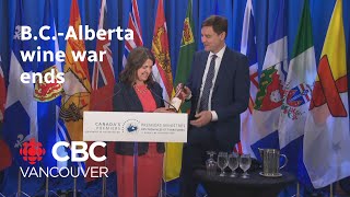 BCAlberta wine war eases as premiers reach deal [upl. by Arada]