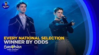 Eurovision 2024 Every National Final Winner by Odds [upl. by Gus]