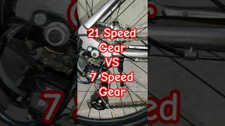 21 gear vs 7 gear cycle [upl. by Ilatfan]