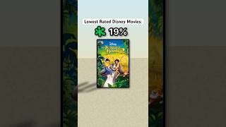 Lowest Rated Disney Movies of All Time disney [upl. by Sneed]