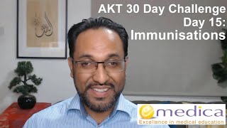 MRCGP AKT 30 Day Challenge  Day 15 Immunisations [upl. by Pugh69]