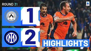 UDINESEINTER 12  HIGHLIGHTS  Inter come back from behind  Serie A 202324 [upl. by Ednalrym]