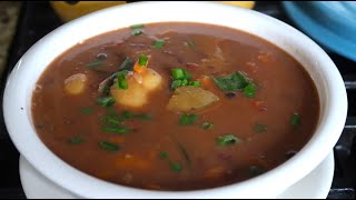 MEATLESS Red Peas Soup from Debbie dung a Yaad [upl. by Kiele364]