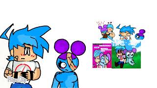 personajes de fnf y pibby reaccionando a su shipeo [upl. by Aldin]