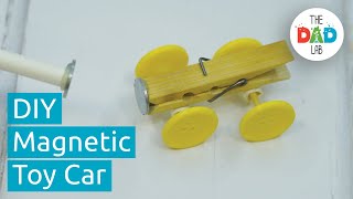 How To Make A Magnet Powered Vehicle  Simple Science Project [upl. by Atsira]