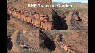 BHP Train Compilation at Garden in Western Australia [upl. by Diraf]