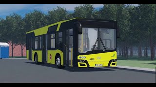 Przejazd autobusem Solaris Urbino 12 IV Linia 168  Fikcyjny Śląsk  Roblox [upl. by Retepnhoj]