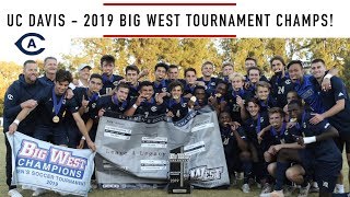 UC Davis Mens Soccer Defeats UCSB in Big West Tournament Final 2019112 [upl. by Odilo814]