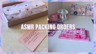 ASMR Packing Orders TikTok Compilation📦💕4 [upl. by Letnahs]