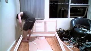 Putting together the Ikea FJELLSE double bed frame [upl. by Dougie]