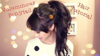 Voluminous Ponytail Hair Tutorial [upl. by Anthony]