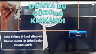 TV SİNYAL YOKTV KANAL YOK PROBLEMİ BASİT ÇÖZÜMÜTELEVİZYON DONMA PROBLEM ÇÖZÜMLERİSİNYAL YOK [upl. by Laurinda]