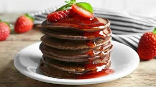 Hotcakes de avena y chocolate facil de hacer [upl. by Essy]