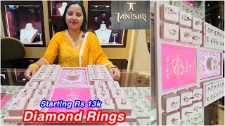 Tanishq affordable range starting Rs 13k Diamond Ring Collections  Low budget Rings 💍 Nalaganda [upl. by Sneed]