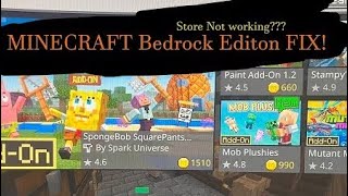 Minecraft Bedrock Edition Store error fix Something went wrong check your internet connection… [upl. by Sutherlan139]