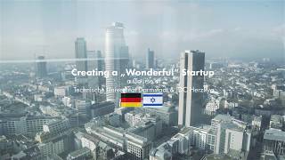 quotCreating a Web Startupquot  Course of TU Darmstadt amp IDC Herzliya  Wirtschaftsinformatik [upl. by Chui]