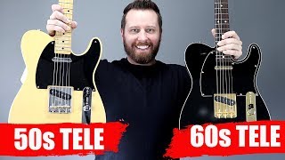 50s TELE vs 60s TELE  What Are The Differences [upl. by Ahsed]