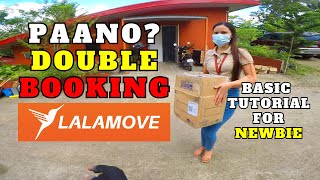 LALAMOVE  Paano Mag Double Booking Kay Lalamove 2023  Double Booking  Lalamove Rider  VOneMoto [upl. by Ardnek]