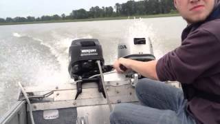 2 motors on 14 aluminum boat [upl. by Ayom]