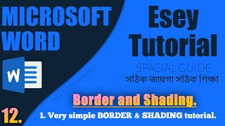 How to use borders and shading in word  Borders and Shading dialog box [upl. by Dnalyar]