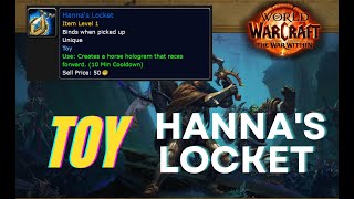 HOW TO GET Hannas Locket TOY WOW WorldOfWarcraft [upl. by Anahahs]