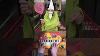 Green WIzard Gnome Meme on Cat Piano [upl. by Atteyram]