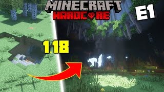 I Transformed a CAVE Into The OVERWORLD In Minecraft 118 Hardcore Mode E1 [upl. by Lenno247]