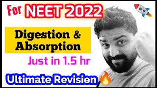 Digestion amp Absorption In Just 15 hour🔥🔥 Ultimate Revision Series  Neet 2022 [upl. by Adamec]