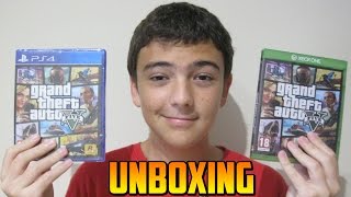 UNBOXING GTA 5 PS4 Y XBOX ONE ESPAÑOL [upl. by Elreath]