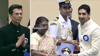 Ayan Mukerji amp Karan Johar Receives National Award For Brahmastra Part One  70thNationalFilmAwards [upl. by Atiluj]