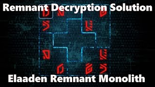 Mass Effect Andromeda Elaaden Remnant Monolith Decryption Puzzle Solution [upl. by Urania266]