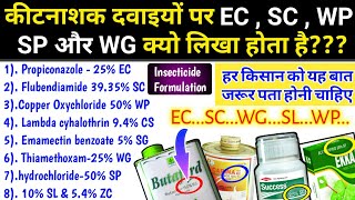 Insecticide formulation  Pesticide Form  EC SC WP SL WG CS SG  Pesticides Coding [upl. by Anjali496]