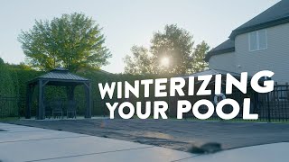 How to winterize your inground pool  Club Piscine Super Fitness [upl. by Dnyletak]