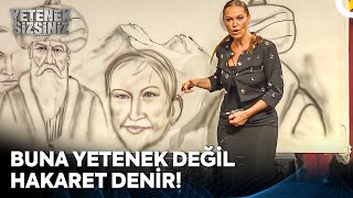 Ressam Hasan Hülya Avşarı Çizdi Ama Benzedi Mi 😂  Yetenek Sizsiniz Türkiye [upl. by Aikem]