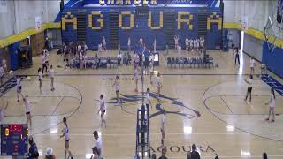 Agoura High School vs Thousand Oaks Girls Freshman Volleyball [upl. by Orbadiah]