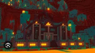 building a secret base in nether in Minecraft [upl. by Nelaf]