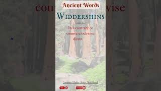 Ancient Words 67 Widdershins shorts history words [upl. by Milah]