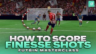 How to EFFECTIVELY Score FINESSE Shots in FC 24 [upl. by Mahseh203]