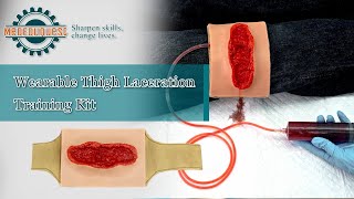 Wearable Thigh Laceration Hemostasis Training Kit [upl. by Giselbert]