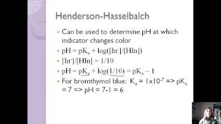 Section 5Acid Base Indicators [upl. by Vanhomrigh110]