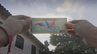 Nuevo billete conmemorativo bicentenario de Honduras  Banco Atlántida [upl. by Orihakat]