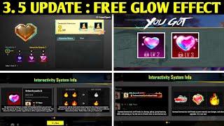 😍GET FREE 3 GLOW EFFECT TOKEN IN BGMI amp PUBGM  INTERACTIVITY SYSTEM INFO EVENT EXPLAINED [upl. by Flossi886]