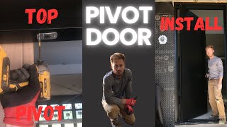 Pivot Door  FritsJurgen Top Pivot Hinge Installation [upl. by Ainesej]