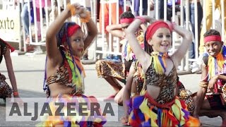 Barranquilla carnival celebrates Colombian folklore [upl. by Ibmat427]